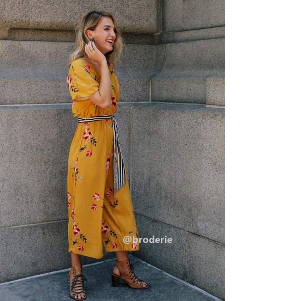 Anthropologie Corey Lynn Calter Floral Jumpsuit NEW WITH TAG SMALL - Picture 6 of 13